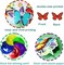30-Set Flower & Butterfly Hanging Swirl Decorations – Spring & Summer Ceiling Streamers Party Decor for Birthday Parties, Classroom, Office, and Garden Seasonal Decorations